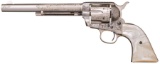 Engraved Colt Frontier Six Shooter Single Action Army Revolver