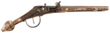 Ornate Victorian Era Germanic Style Wheellock Pistol