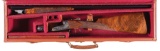 Engraved Italian Double Barrel 28 Gauge Shotgun with Case
