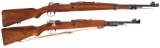 Two Fabrique Nationale Mauser Bolt Action Long Guns