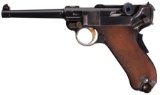 DWM Model 1900 Swiss Luger w/Ex. Mag, Holster Rig