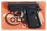 Box Very Early Colt Junior Pocket Model Pistol, Conversion Unit
