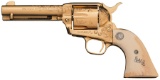Factory Engraved and Gold Plated Colt Single Action Army