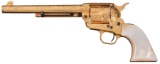 Engraved and Gold Plated Colt Single Action Army Revolver