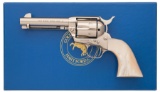 Colt Single Action Army Revolver with Pearl Grips and Box