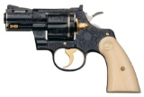 W. D'Angelo Embellished Colt Python Revolver, Letter