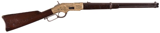Engraved Winchester Model 1866 Saddle Ring Carbine