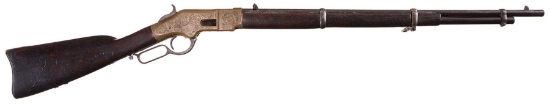 Engraved Winchester Model 1866 Lever Action Musket