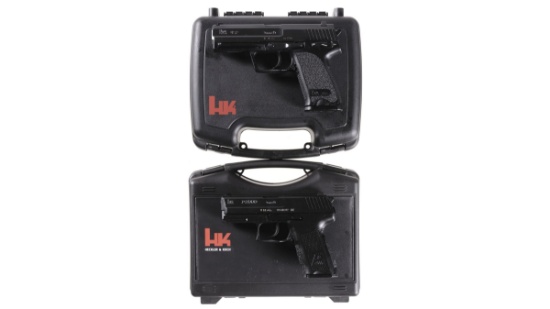 Two Heckler & Koch Semi-Automatic Pistols with Cases -A) Heckler & Koch USP 9 Pistol