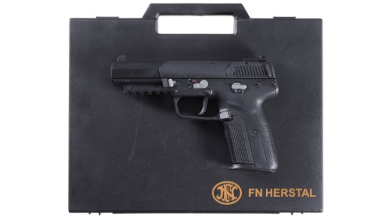 Cased FNH USA Model Five Seven Semi-Automatic Pistol with Accessories