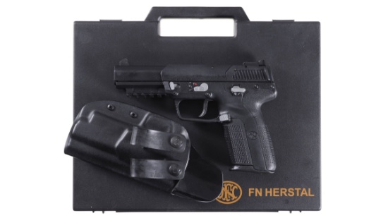 Cased FNH USA Model Five Seven Semi-Automatic Pistol with Accessories