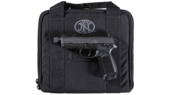 FNH USA FNP-45 Tactical Semi-Automatic Pistol with Case