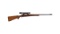 Pre-64 Winchester Model 70 Rifle, 22 Hornet, Scope