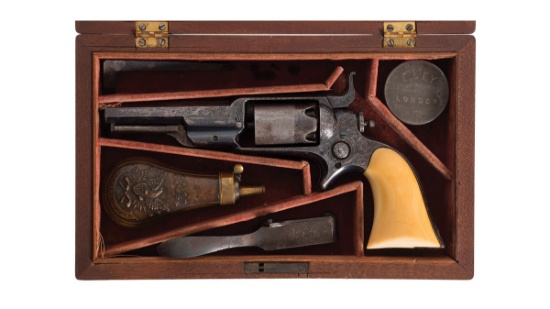 Cased Factory Engraved Colt Model 1855 Root Pocket Revolver