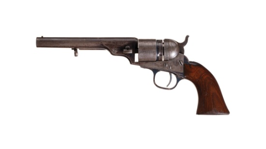 Centerfire Conversion Colt Round Barrel Pocket Navy Revolver