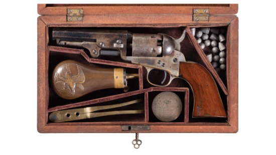 Cased Colt Model 1849 Pocket Percussion Revolver