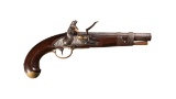 Rare U.S. Simeon North Model 1811 Transition Flintlock Pistol