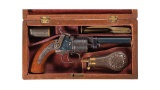 Cased Massachusetts Arms Co. Maynard Primed Belt Model Revolver