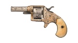 Factory Engraved Colt House Model Revolver with Carved Grips