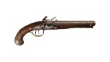 M. Minick Double Barrel Flintlock Pistol