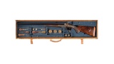 Factory Engraved 8 Bore Army & Navy Double Barrel Rifle w/ Case