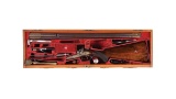 Gold Inlaid A. Henry Deluxe Double Barrel Rifle with Case