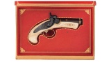 Alvin A. White Henry Deringer Pocket Pistol with Book Case