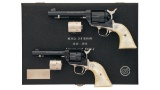 Cased Pair of Nevada Centennial Colt SAA Revolvers
