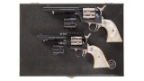 Two Cased Colt SAA Nevada Centennial Commemorative Revolvers