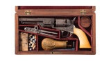 Cased Engraved Colt Model 1849 Pocket Percussion Revolver