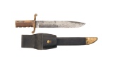 Ames U.S.N. Dahlgren Pattern Bowie Bayonet with Scabbard