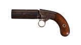 European Double Action Under-Hammer Percussion Pepperbox