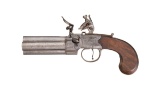 Ketland & Co. Four Barrel Tap Action Box Lock Flintlock Pistol