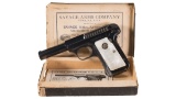 Savage Model 1915 Pocket Hammerless Pistol w/ Pearl Grips & Box