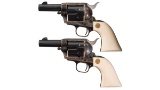 Two Consecutively Numbered Colt Sheriff's Model Revolvers