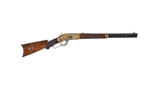 John Ulrich Signed Winchester Deluxe Model 1873 Rifle