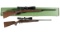 Two Bolt Action Rifles w/ Scopes