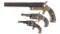 One Flare Pistol and Two Revolvers