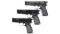 Three Argentine Semi-Automatic Pistols