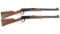 Two Winchester 94 Lever Action Carbines
