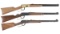 Three Winchester Lever Action Carbines