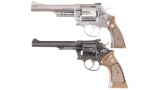 Two Smith & Wesson DA Revolvers