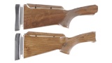 Two Shotgun Buttstocks