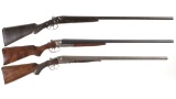 Three Double Barrel Shotguns