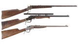 Three Single Shot Rifles