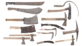 Group of Fifteen Edged Weapons