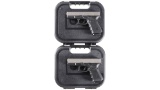 Two Glock Semi-Automatic Pistols w/ Cases