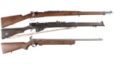 Three Military Bolt Action Rifles