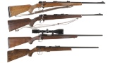 Four Bolt Action Rifles