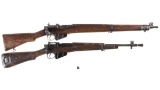 Two Enfield Bolt Action Long Guns